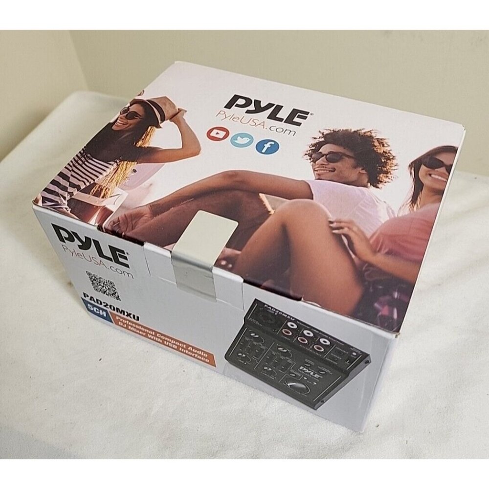 Pyle 5 Channel Professional Compact Audio Mixer with USB Interface PAD20MXU NEW